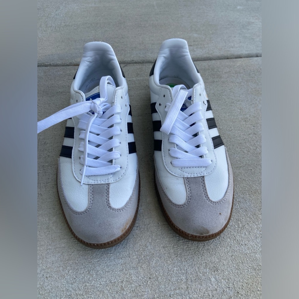 White samba sneakers